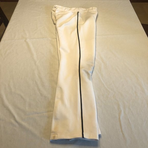 Easton White Black Piping Baseball Pants with Adjustable Length Size Medium - Picture 10 of 10